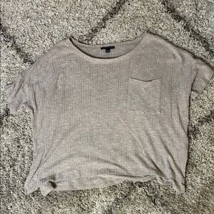 American Eagle Cozy Casual Beige Women's Top